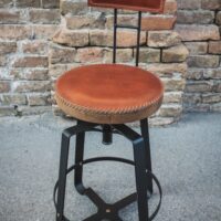 THE CHIEF BARSTOOL/BACK/LEATHER - Bild 2