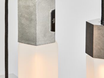 Basalt Single Pendant in Stainless Steel