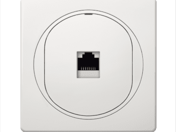 EON Nätverks uttag singel med keystone modul RJ45 Cat6A